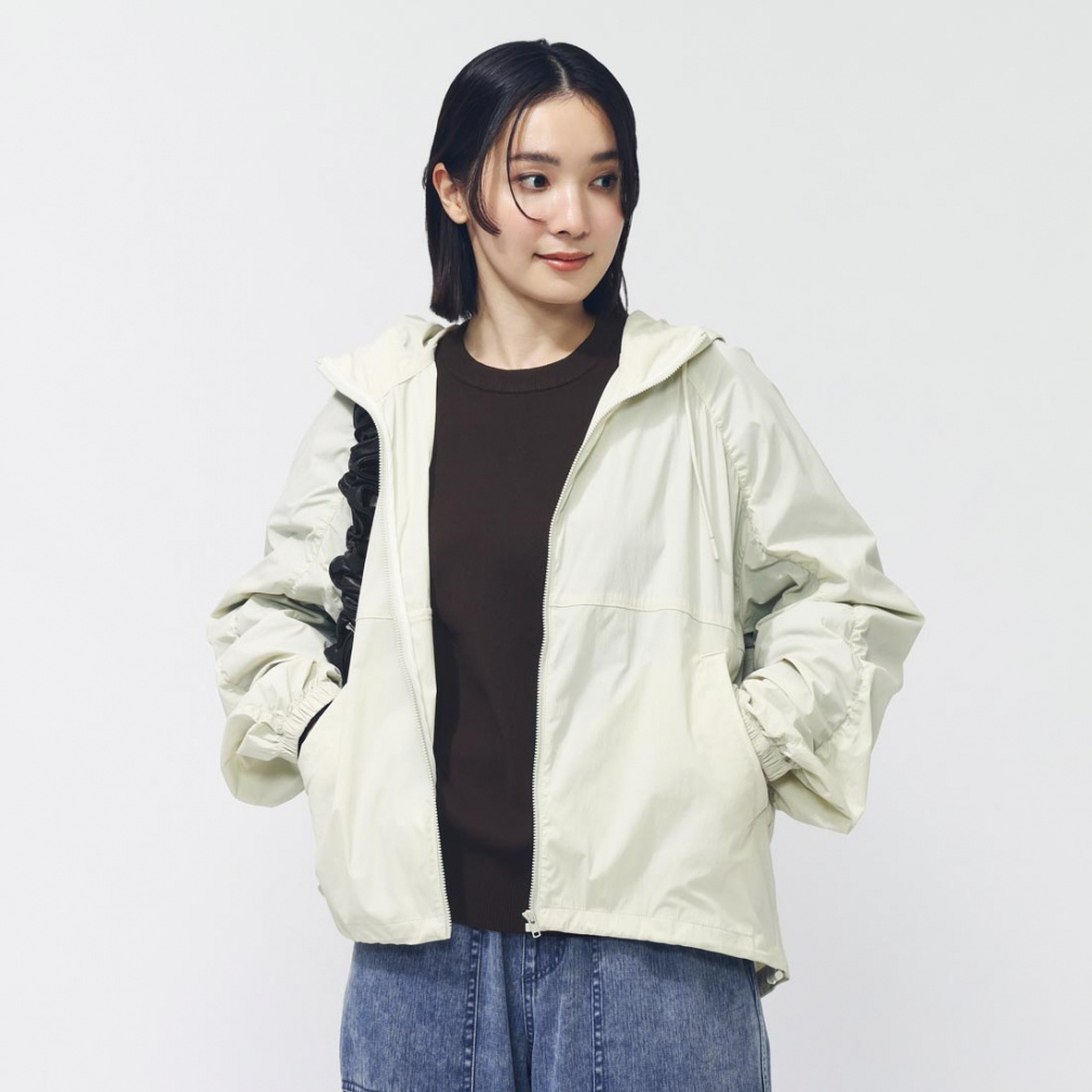 ティゴラ レディース クロスジャケット ナイロンフードジャケット TR