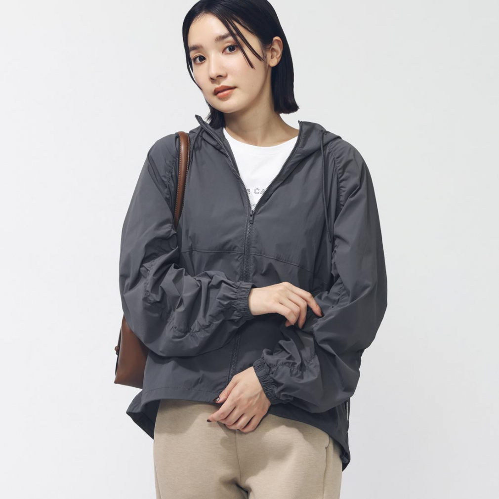 ティゴラ レディース クロスジャケット ナイロンフードジャケット TR