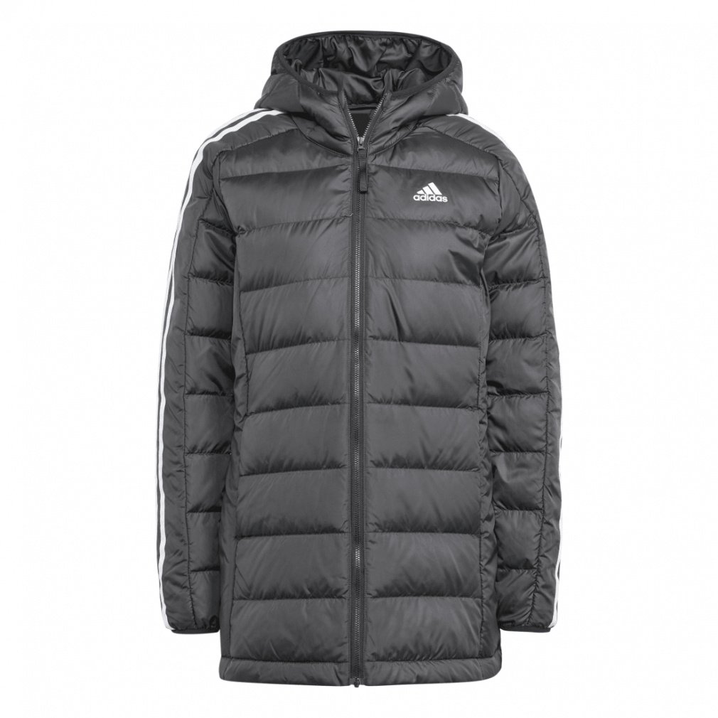 ★新品★adidas アディダス エッセンシャルズ ライトダウンコート M 黒 アディダス レディース ダウンコート エッセンシャルズ スリー