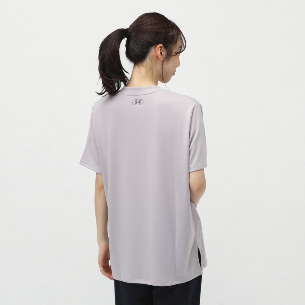売れ筋商品|||アンナ フィールド Tシャツ レディース トップス 3 PACK - Top - black/white/mottled grey UAテック オーバーサイズ ショートスリーブ Tシャツ｜Alpen Online