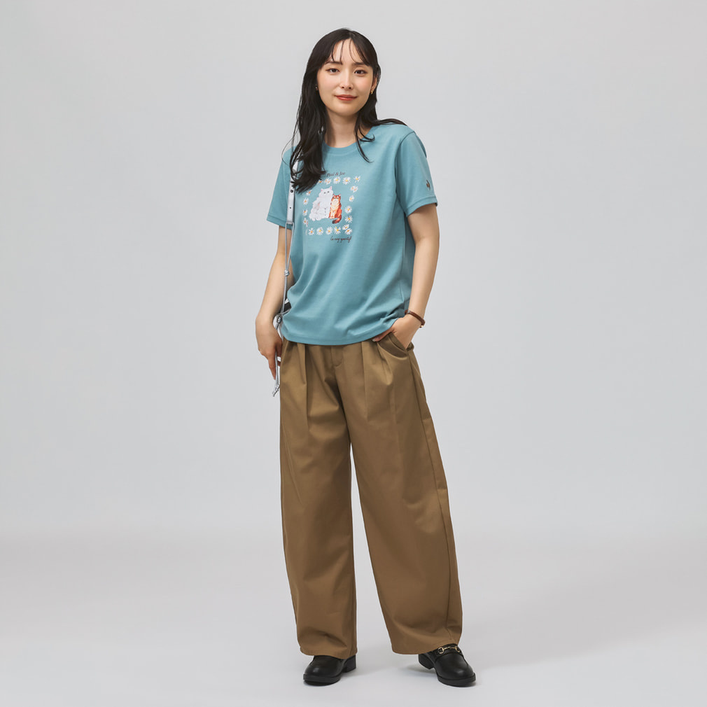 ルコック レディース 半袖 機能 Tシャツ ポールアンドジョーコラボ 綿