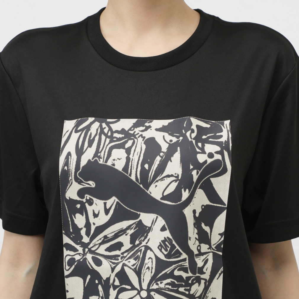 プーマ レディース 半袖 機能 Tシャツ SS ポリ グラフィック Tシャツ