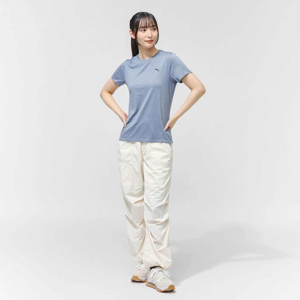 プーマ レディース 半袖 機能 Tシャツ W TAD ESS HEATHER Tシャツ