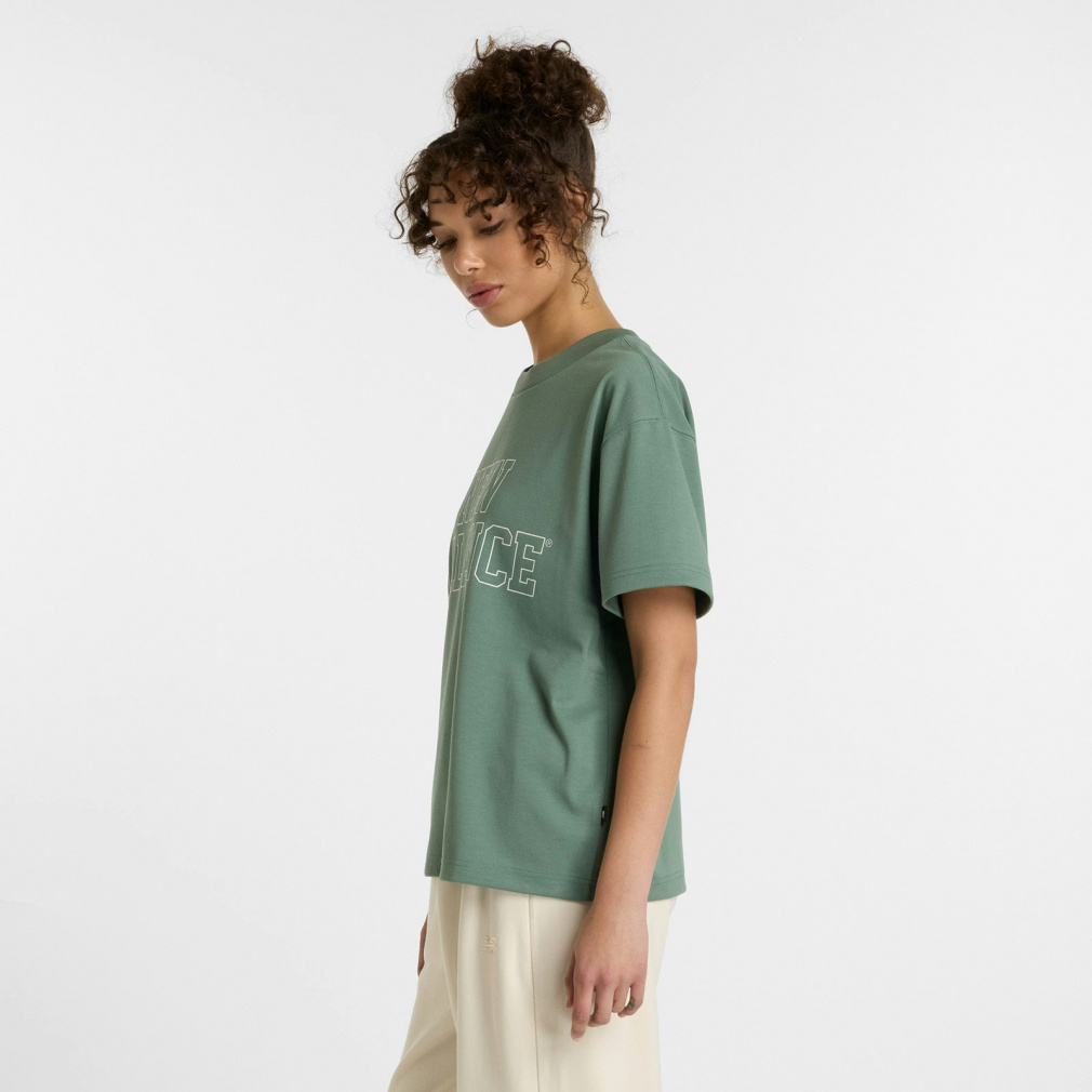 売れ筋商品|||イーブン アンド オド Tシャツ レディース トップス Basic T-shirt - balsam green オーバーサイズショートスリーブTシャツ｜Alpen Online