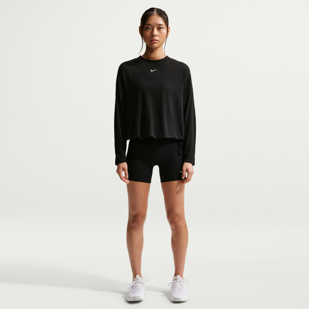 AO　レディース　BLK M ナイキ レディース 長袖 機能 Tシャツ ウィメンズ ワン リラックスド