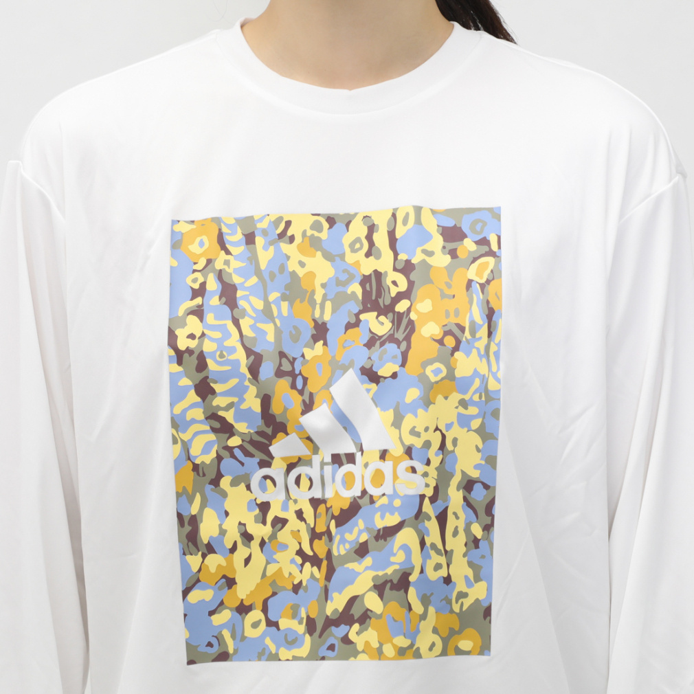 アスティエ アディダス レディース 長袖 機能 Tシャツ W FLORAL LS Tシャツ KPX13