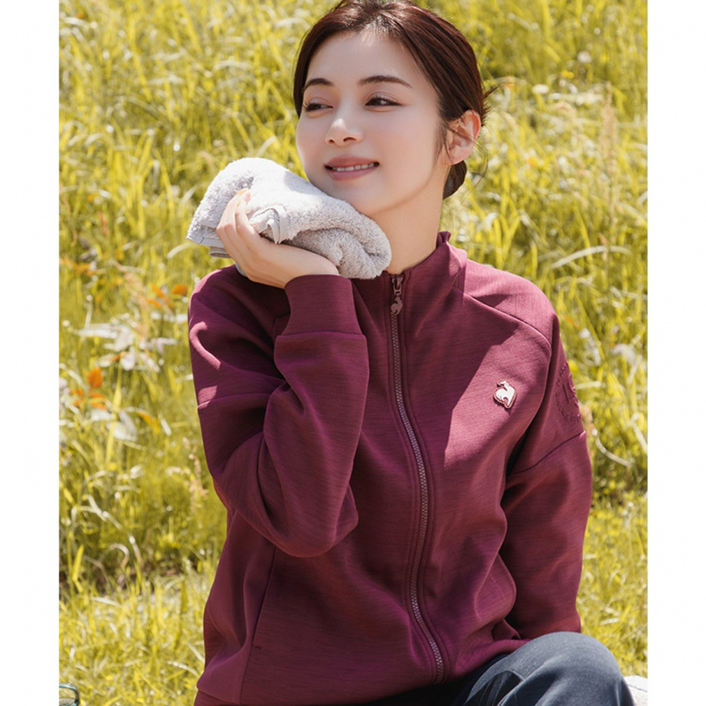 ルコック レディース ニットジャケット アクティブスウェット フード