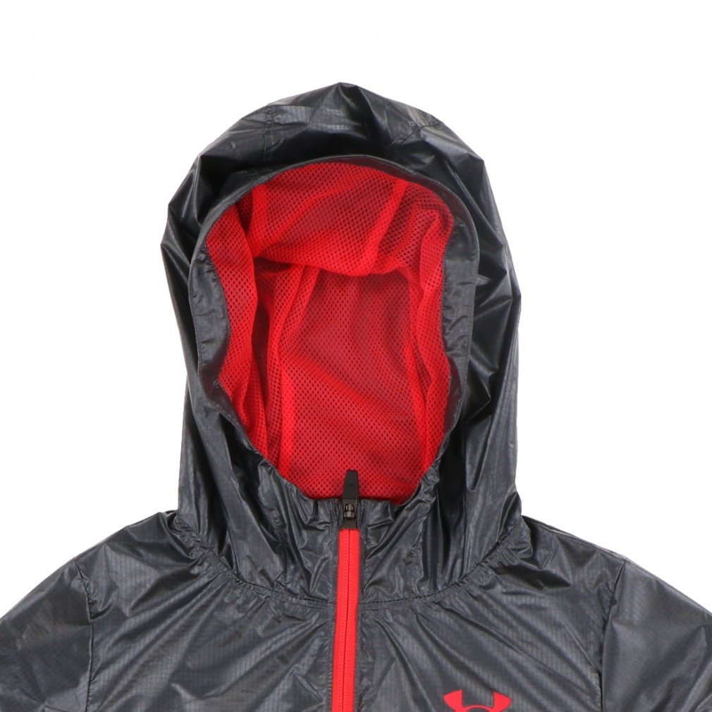 UNDER ARMOUR ウィンドブレーカー MD 黒/赤 UAメタリック ウインドブレーカー｜Alpen Online