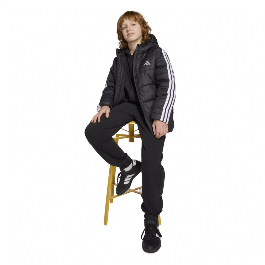 エッセンシャルズ スリーストライプス 中わた入りジャケット キッズ