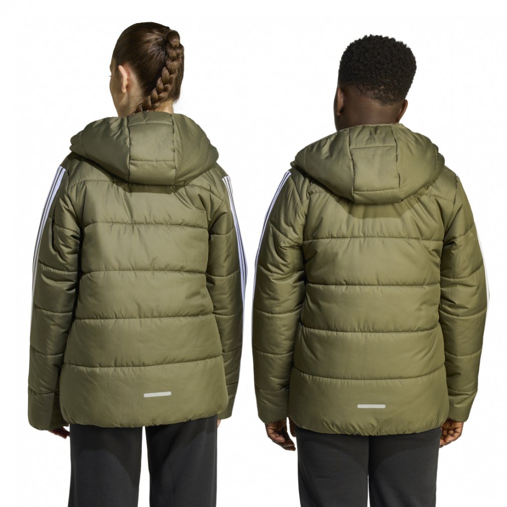 エッセンシャルズ スリーストライプス 中わた入りジャケット キッズ