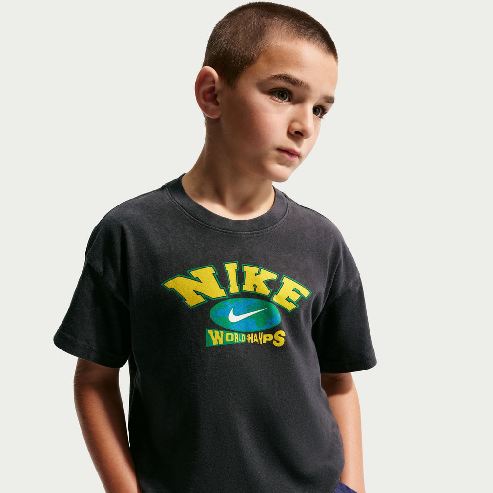 ナイキ ジュニア キッズ 子供 半袖 シャツ YTH NSW M90 レトロ CHAMPS