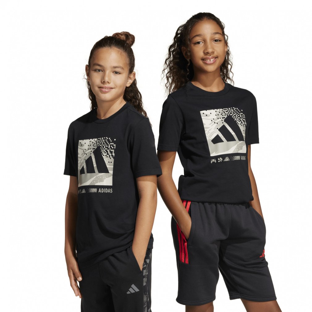 アディダス ジュニア キッズ 子供 半袖 Tシャツ カモ グラフィック
