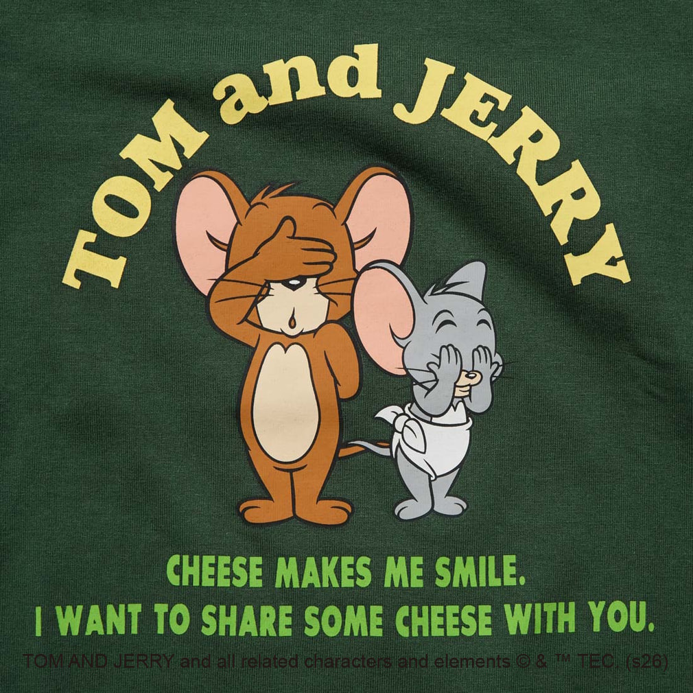 ジュニア キッズ 子供 半袖 シャツ Tom and Jerry フロント