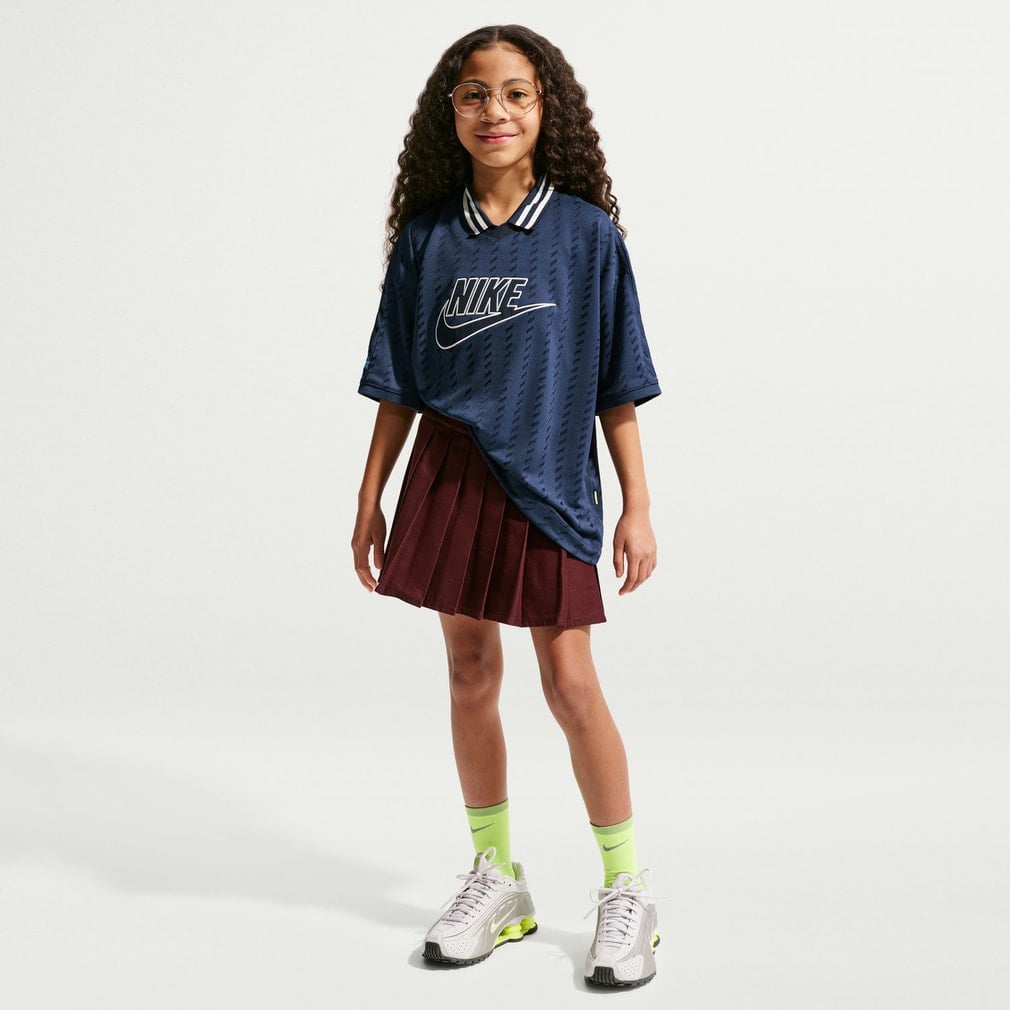 ナイキ ジュニア キッズ 子供 半袖 ポロシャツ YTH NSW CLN JERSEY S/S
