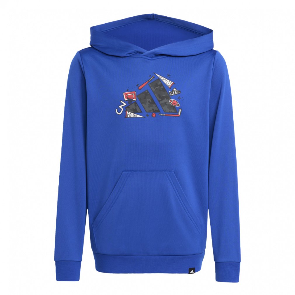 アディダス メンズ パーカー adidas Space Hoodie - Football Blue/Gray/Red アディダス ジュニア キッズ 子供 スウェット パーカー クライマクール
