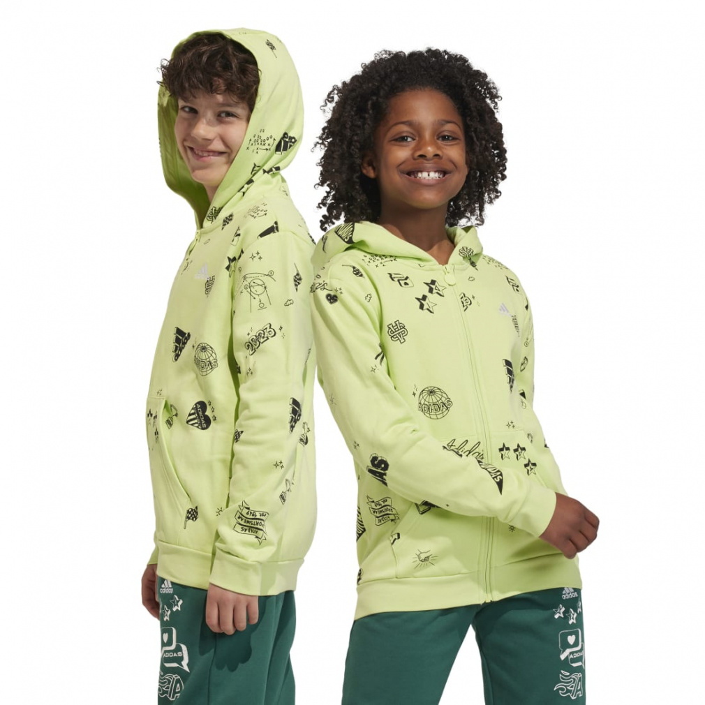 フェンディ キッズ　総ロゴ柄　モンスター パーカー フルジップ フーディー 8A ブランド ラブ 総柄プリント フルジップパーカー キッズ｜Alpen Online