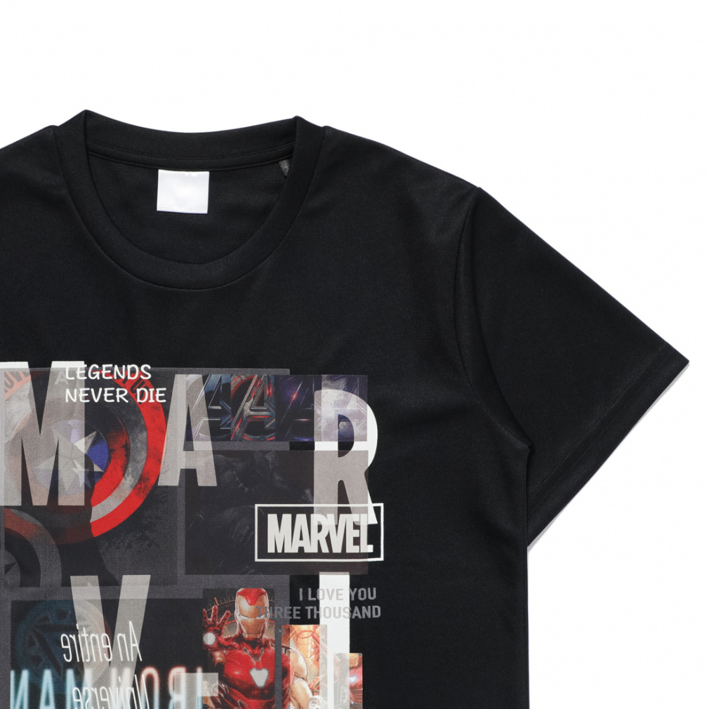 マーベル ジュニア キッズ 子供 半袖 機能 Tシャツ 接触冷感Tシャツ MV