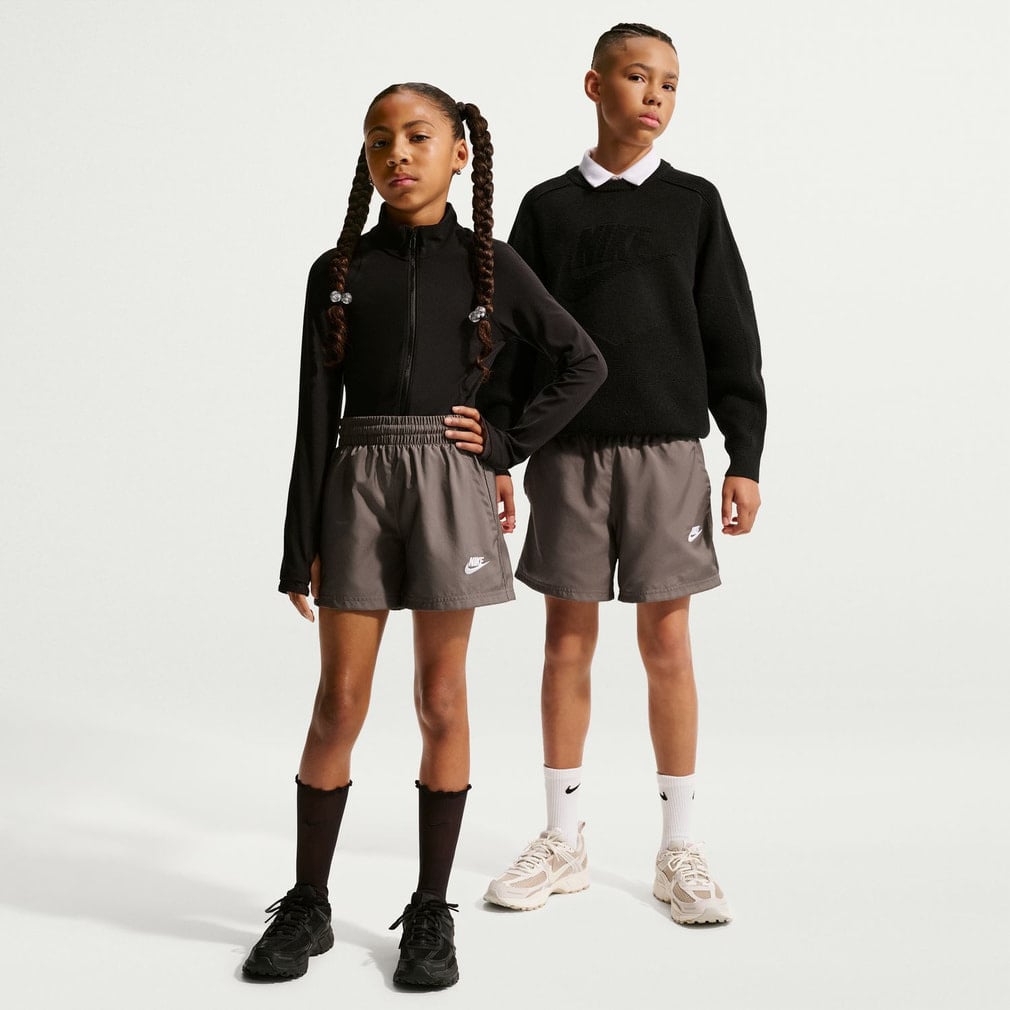 NIKEナイキ＊海外プロ着用モデル＊ハチ柄の美シルエットトップスとショートパンツ ナイキ ジュニア キッズ 子供 ショーツ YTH NSW クラブ ウーヴン